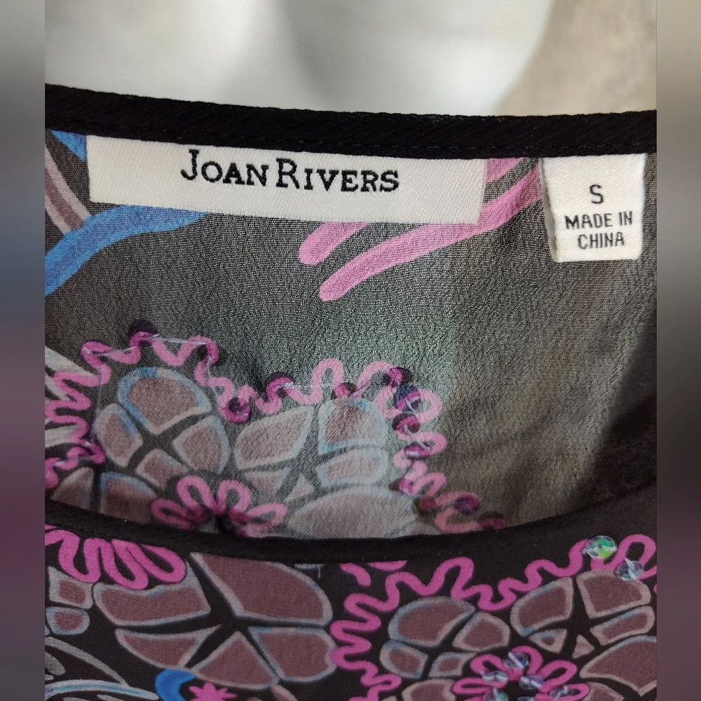 Joan River Dressy Sparkle Top NWOT - Picture 2 of 6